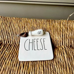 Rae Dunn cheese plate and knife
